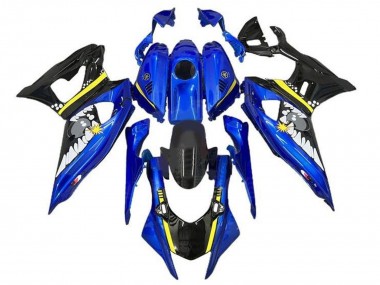Carenados Moto Yamaha YZF R7 2021-2024 - Azul Negro Amarillo Tiburón Baratos