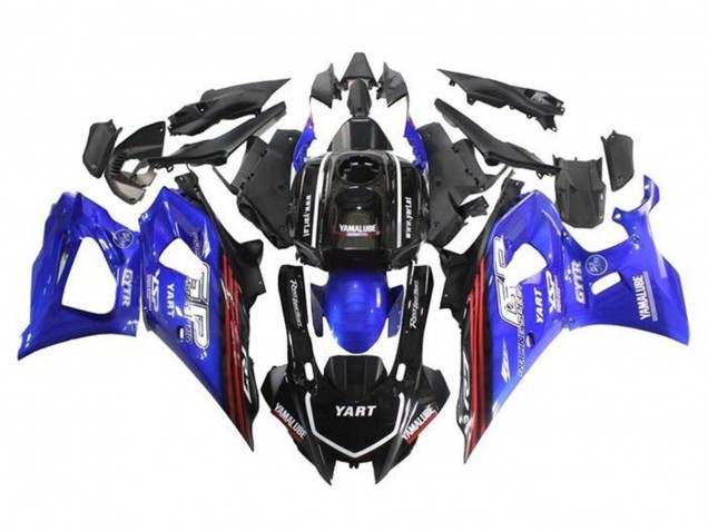 Carenados Moto Yamaha YZF R7 2021-2024 - Negro Azul Rojo Raya Baratos