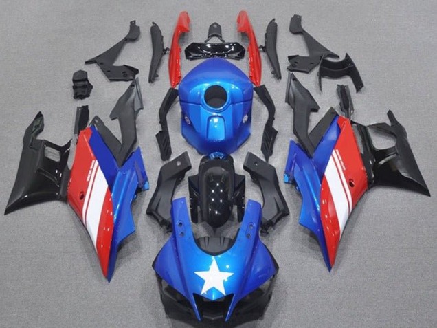 Carenados Moto Yamaha YZF R3/R25 2019-2021 - Azul Rojo Blanco Estrella Baratos