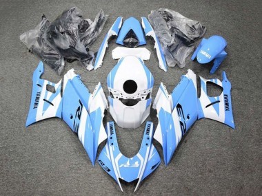 Carenados Moto Yamaha YZF R3/R25 2019-2021 - Blanco Azul Claro Baratos