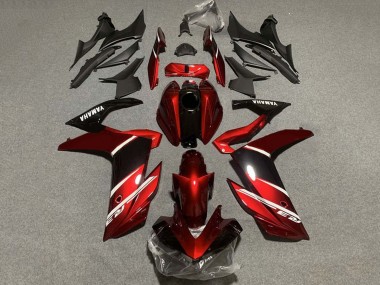 Carenados Moto Yamaha YZF R3/R25 2022-2024 - Rojo Blanco Negro Brillante Baratos