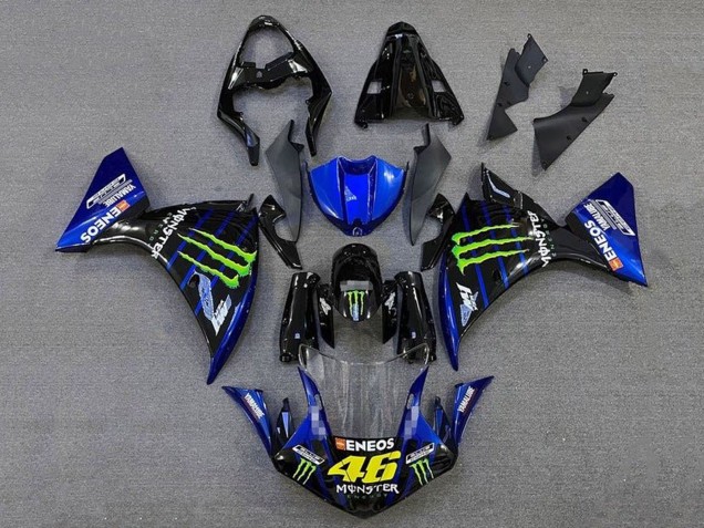 Carenados Moto Yamaha YZF 1000 R1 2009-2011 - Azul Negro Brillante Verde Monstruo Energy Baratos