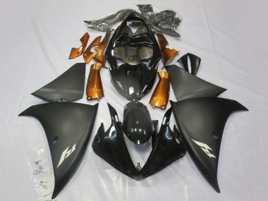 Carenados Moto Yamaha YZF 1000 R1 2009-2011 - Negro Brillante Negro Mate Naranja Baratos