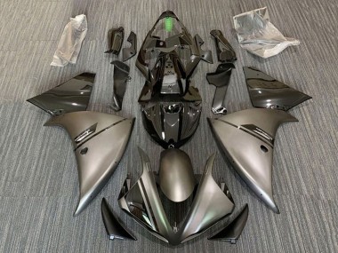 Carenados Moto Yamaha YZF 1000 R1 2009-2011 - Negro Brillante Gris Mate Baratos