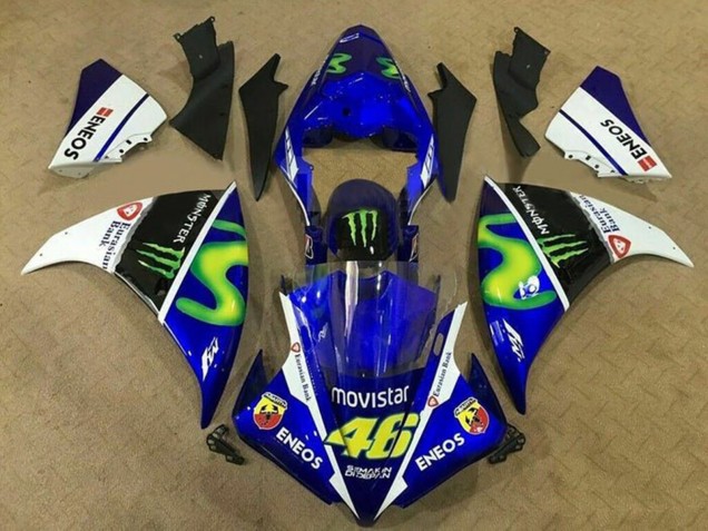 Carenados Moto Yamaha YZF 1000 R1 2009-2011 - Azul Blanco Negro Verde MoviStar Monstruo Baratos