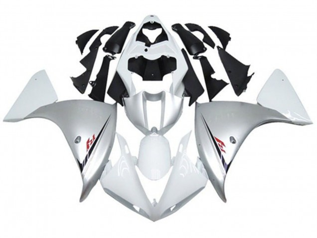 Carenados Moto Yamaha YZF 1000 R1 2009-2011 - Blanco Plata Negro Baratos