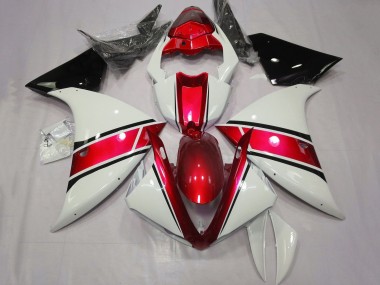 Carenado Moto Yamaha YZF 1000 R1 2009-2011 - Blanco Rojo Negro Baratos