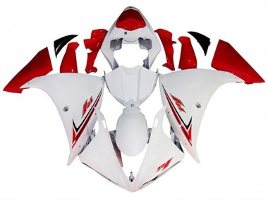 Carenados Moto Yamaha YZF 1000 R1 2009-2011 - Blanco Rojo Baratos