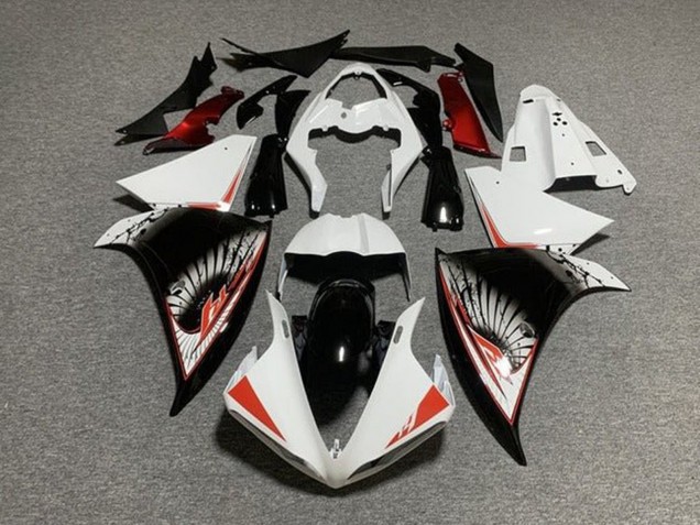 Carenado Moto Yamaha YZF 1000 R1 2012-2014 - Blanco Rojo Negro Baratos