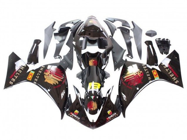 Carenados Moto Yamaha YZF 1000 R1 2012-2014 - Negro Brillante Rojo Amarillo Sheltes Baratos