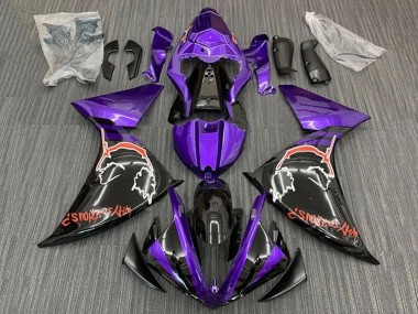 Carenados Moto Yamaha YZF 1000 R1 2012-2014 - Púrpura Negro Brillante Rojo Joker Baratos
