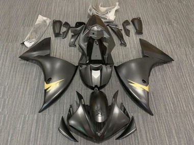 Carenados Moto Yamaha YZF 1000 R1 2012-2014 - Negro Mate Oro Baratos