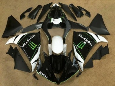 Carenados Moto Yamaha YZF 1000 R1 2012-2014 - Blanco Negro Verde Monstruo Energy SZMUXX Baratos