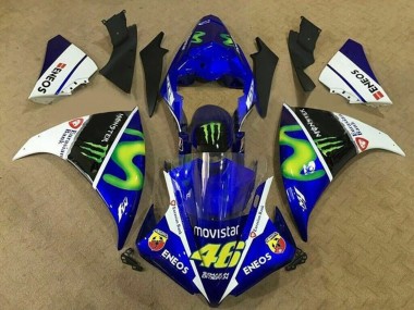 Carenados Moto Yamaha YZF 1000 R1 2012-2014 - Azul Blanco Negro Verde MoviStar Monstruo ENEOS Baratos