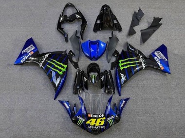 Carenados Moto Yamaha YZF 1000 R1 2012-2014 - Negro Brillante Azul Verde Monstruo Energy ENEOS Yamalube Baratos