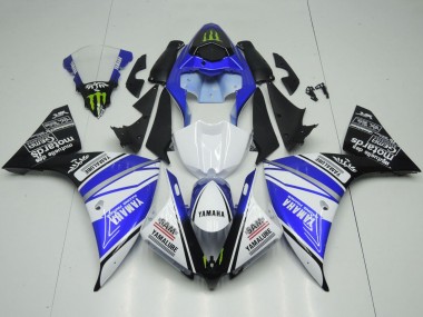 Carenados Moto Yamaha YZF 1000 R1 2012-2014 - Blanco Azul Negro Verde Monstruo Yamalube Baratos