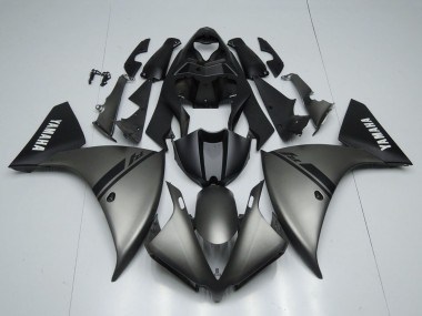 Carenados Moto Yamaha YZF 1000 R1 2012-2014 - Gris Mate Negro Mate Blanco Calcomanías Baratos