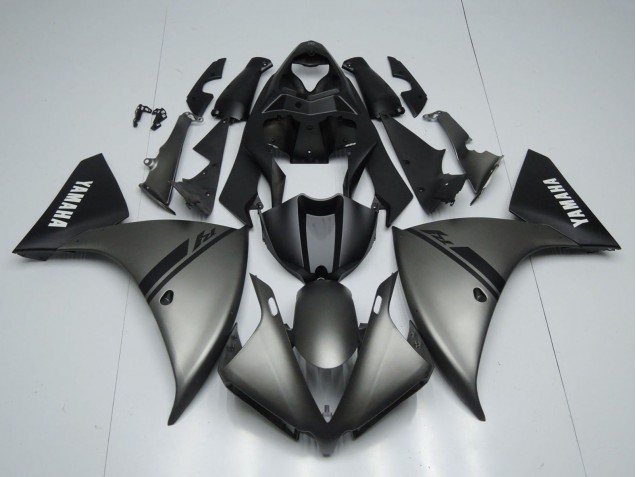 Carenados Moto Yamaha YZF 1000 R1 2012-2014 - Gris Mate Negro Mate Blanco Calcomanías Baratos