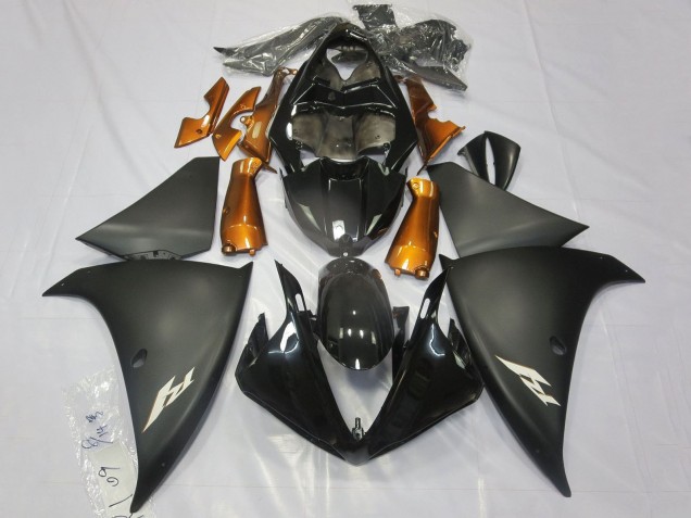 Carenados Moto Yamaha YZF 1000 R1 2012-2014 - Negro Brillante Negro Mate Naranja Baratos