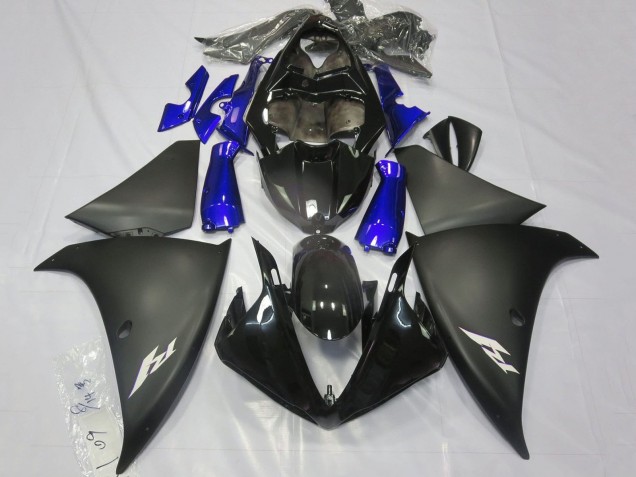Carenados Moto Yamaha YZF 1000 R1 2012-2014 - Negro Brillante Negro Mate Azul Baratos