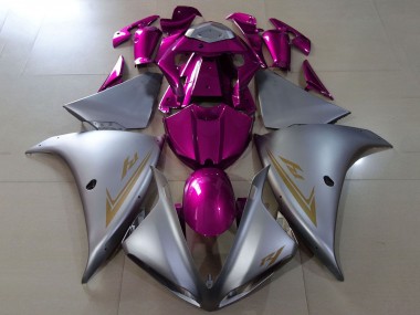 Carenados Moto Yamaha YZF 1000 R1 2012-2014 - Plata Mate Rosa Baratos