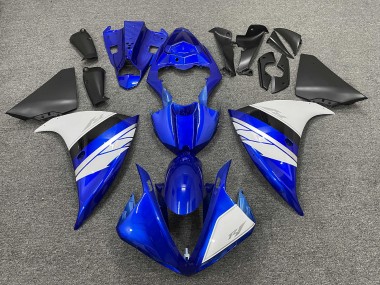 Carenados Moto Yamaha YZF 1000 R1 2012-2014 - Azul Blanco Negro Baratos