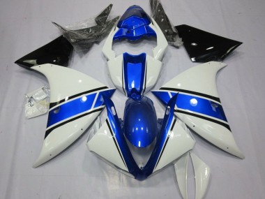 Carenados Moto Yamaha YZF 1000 R1 2012-2014 - Blanco Azul Negro Baratos