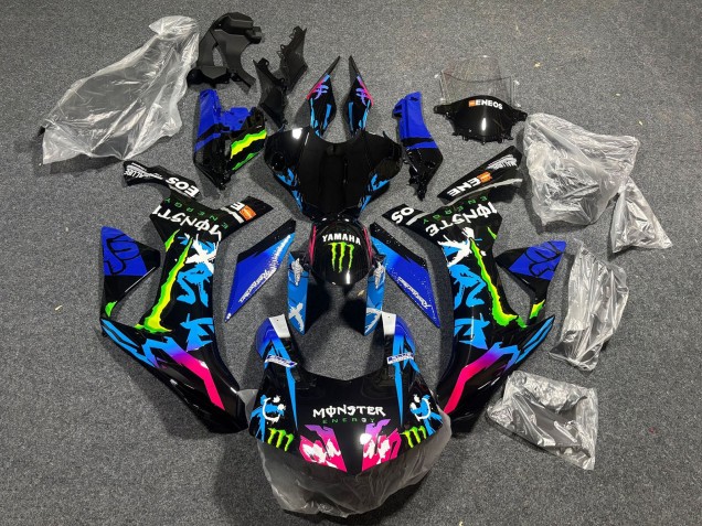 Carenados Moto Yamaha YZF 1000 R1 2015-2019 - Negro Azul Rosa Verde Monstruo ENEOS Baratos