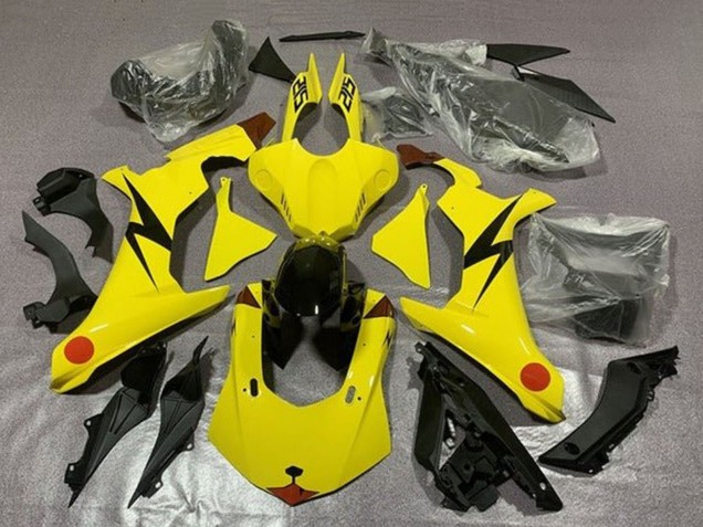 Carenados Moto Yamaha YZF 1000 R1 2015-2019 - Amarillo Rojo Pikachu Baratos