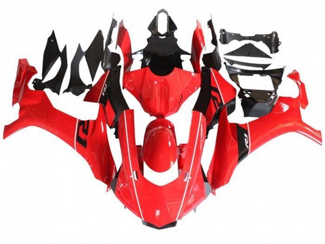 Carenados Moto Yamaha YZF 1000 R1 2015-2019 - Rojo Negro Blanco Raya Baratos