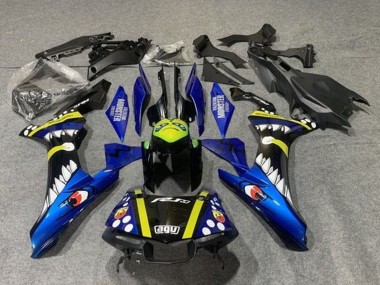 Carenados Moto Yamaha YZF 1000 R1 2015-2019 - Azul Amarillo Negro Tiburón Baratos