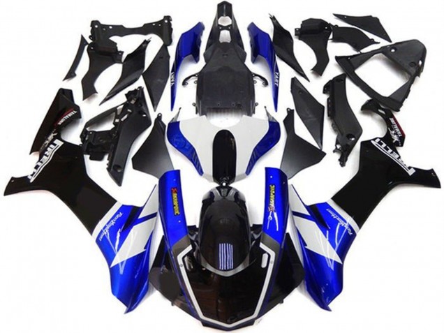 Kits Carenado Moto Yamaha YZF 1000 R1 2015-2019 - Azul Blanco Negro Brillante Baratos