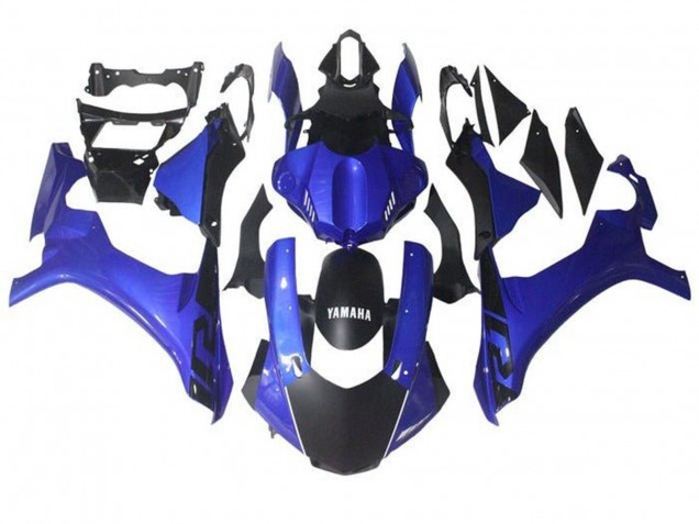 Carenado Moto Yamaha YZF 1000 R1 2015-2019 - Azul Negro Mate Baratos