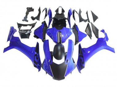 Carenados Moto Yamaha YZF 1000 R1 2015-2019 - Azul Negro Mate Baratos
