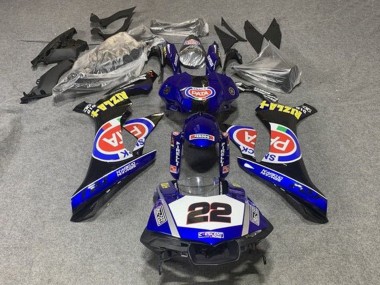 Carenados Moto Yamaha YZF 1000 R1 2015-2019 - Azul Blanco Negro Rojo Pata 22 Baratos