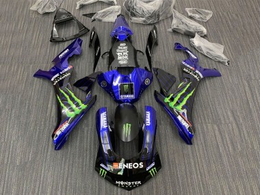 Carenados Moto Yamaha YZF 1000 R1 2015-2019 - Azul Negro Monstruo ENEOS Baratos