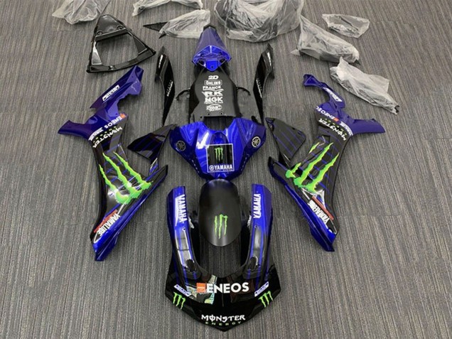 Carenados Moto Yamaha YZF 1000 R1 2015-2019 - Azul Negro Monstruo ENEOS Baratos