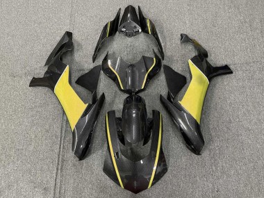 Carenados Moto Yamaha YZF 1000 R1 2015-2019 - Falso FibraCarbono Amarillo Baratos