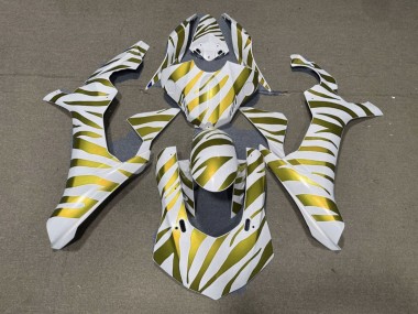 Carenados Moto Yamaha YZF 1000 R1 2015-2019 - Blanco Oro Cebra Baratos