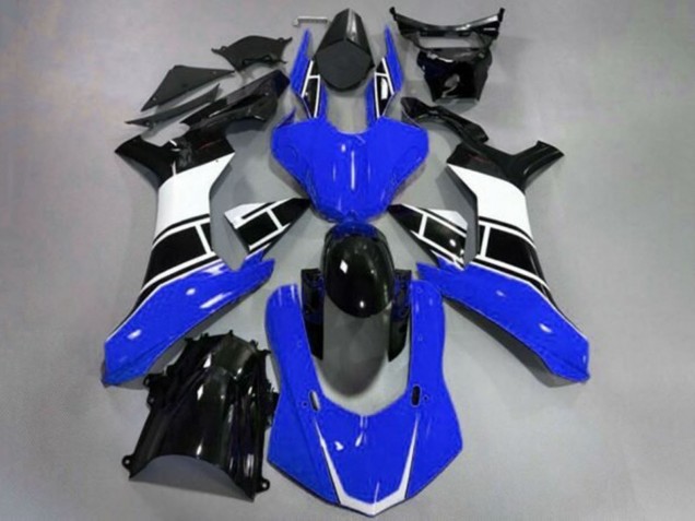 Carenado Moto Yamaha YZF 1000 R1 2015-2019 - Azul Blanco Negro Brillante Baratos