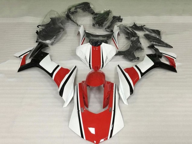 Carenado Moto Yamaha YZF 1000 R1 2015-2019 - Blanco Rojo Negro Baratos
