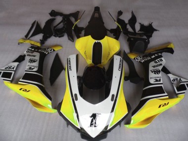 Carenados Moto Yamaha YZF 1000 R1 2015-2019 - Amarillo Blanco Negro Baratos