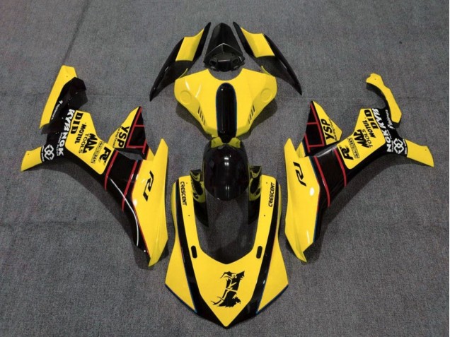Carenados Moto Yamaha YZF 1000 R1 2015-2019 - Amarillo Rojo Negro Baratos