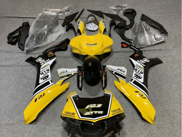 Carenados Moto Yamaha YZF 1000 R1 2020-2025 - Amarillo Blanco Negro Brillante GYTR Baratos
