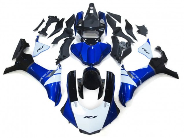 Kits Carenado Moto Yamaha YZF 1000 R1 2020-2025 - Blanco Azul Negro Brillante Baratos