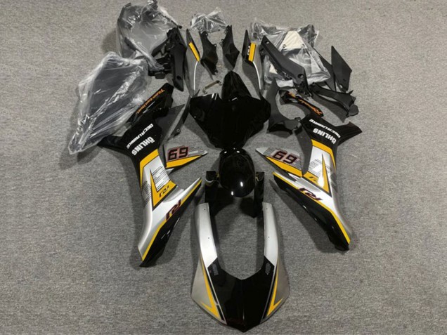 Carenados Moto Yamaha YZF 1000 R1 2020-2025 - Plata Amarillo Negro Brillante Baratos