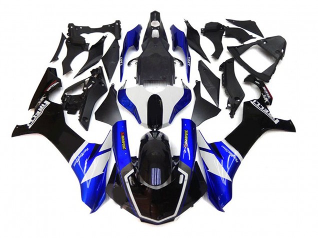 Carenados Moto Yamaha YZF 1000 R1 2020-2025 - Azul Blanco Negro Akropovic Baratos