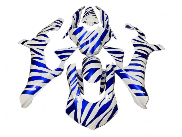 Carenados Moto Yamaha YZF 1000 R1 2020-2025 - Blanco Azul Cebra Baratos