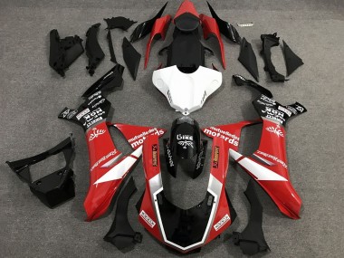 Carenados Moto Yamaha YZF 1000 R1 2020-2025 - Rojo Blanco Negro Brillante Sam Baratos