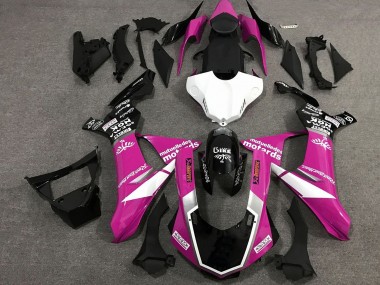 Carenados Moto Yamaha YZF 1000 R1 2020-2025 - Rosa Blanco Negro Brillante Sam Baratos